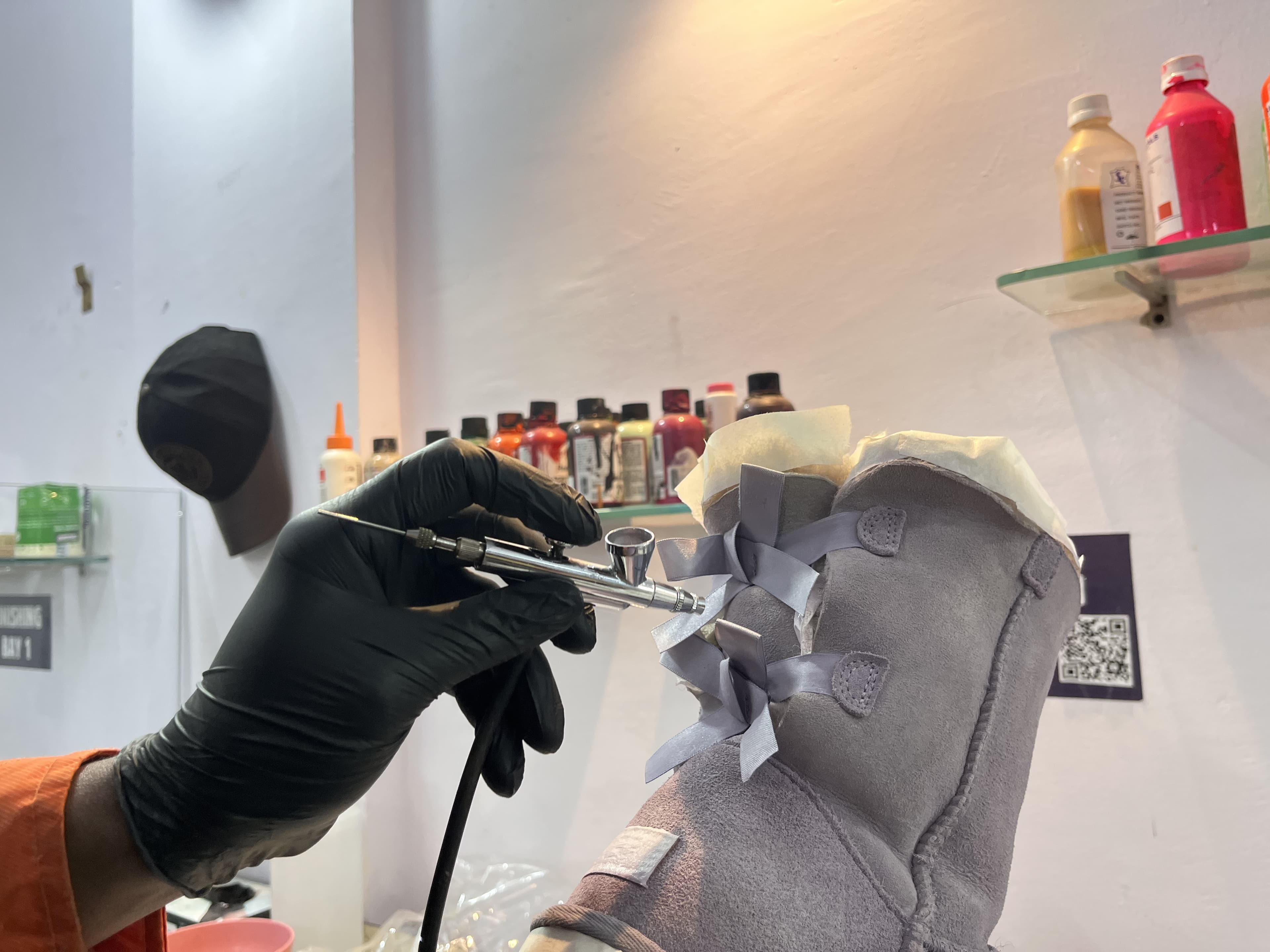 Sneaker restoration atelier